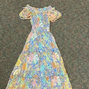 Floral Off-Shoulder Maxi Dress